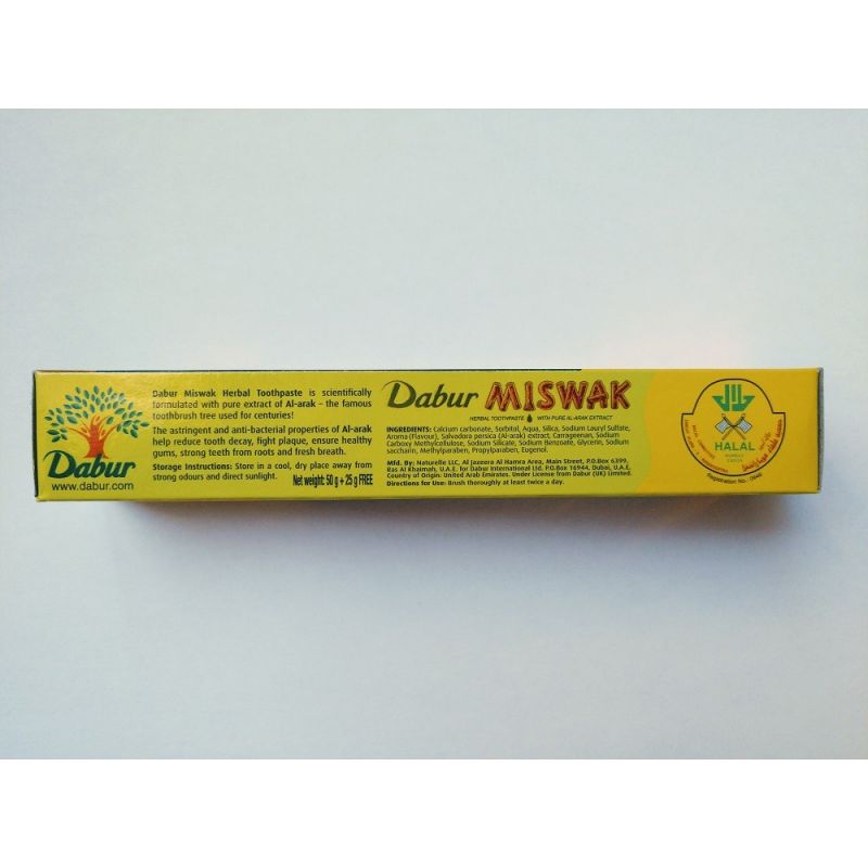 Dentifrice Herbal au Siwak & Sans fluor - 75g - Dabur