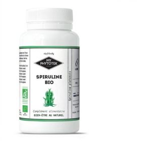 Gélules de Spiruline Bio - 200 gélules de 400mg - MyPhytotek