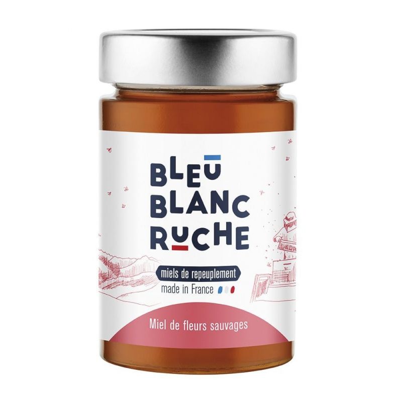 Miel de Fleurs Sauvages (Made in France) - 250g - Bleu Blanc Ruche