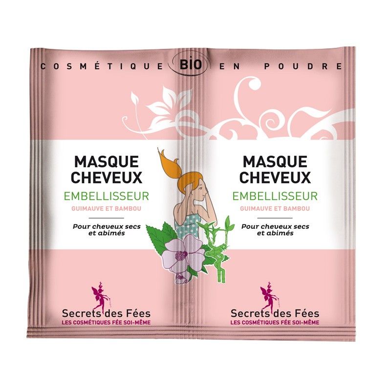 Masque Cheveux Embellisseur Bio (Cheveux secs et abimés) - Sachet 2 doses de 8 g - Secrets des Fées