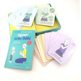 100 cartes pour apprendre à signer avec bébé - Isabelle Cottenceau - Hachette Pratique