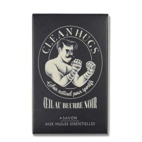 Savon au Charbon Actif Bio Œil Au Beurre Noir pour sportifs (Homme) - 100 g - Clean Hugs