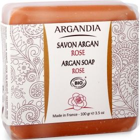 Savon Solide à la Rose Bio - 100g - Argandia