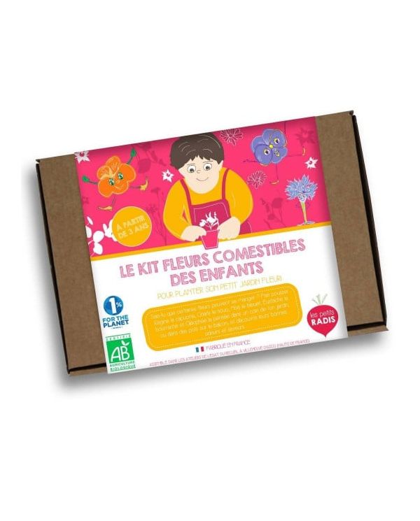 Kit de Fleurs Bio Comestibles pour enfants - Les petits Radis