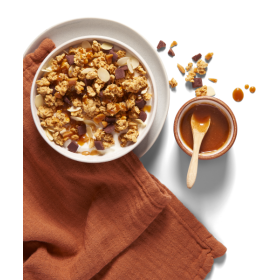 Muesli Bio Croustillant Caramel, Chocolat & Amande - 450G - Favrichon