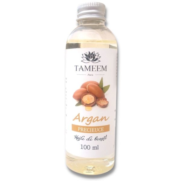 Huile d'Argan pour Cheveux, Visage et Corps - 100 ml - Tameem