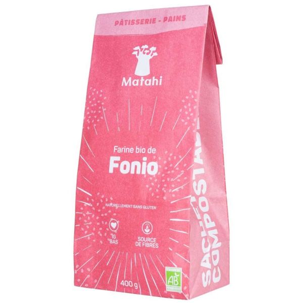 Farine de Fonio du Sénégal - Sans Gluten - 400g - Matahi