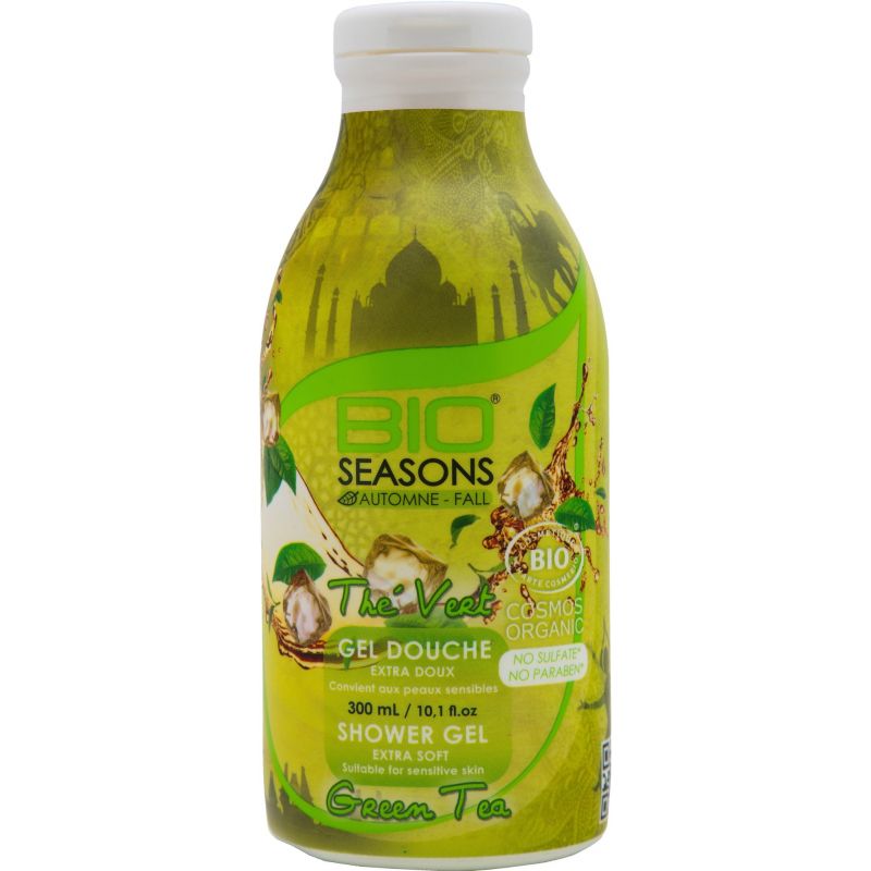Gel Douche Bio au Thé Vert extra doux - 300 ml - Bio Seasons