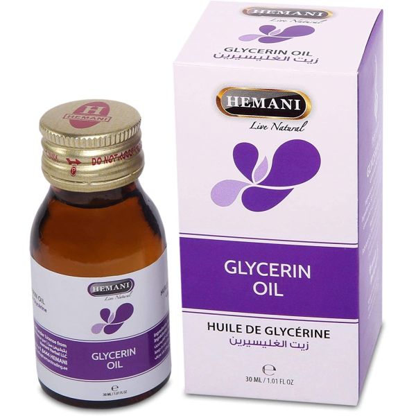 Huile de Glycérine Végétale (Glycerol Oil) - 30 ml - 100% Naturelle - Hemani
