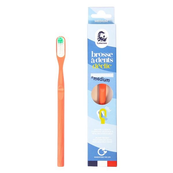 Brosse à dents medium rechargeable (couleur aléatoire) - Lamazuna
