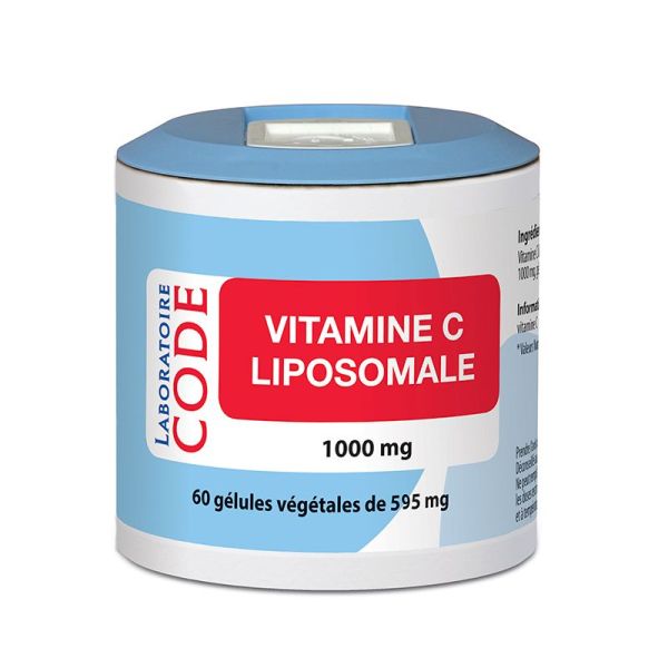 Vitamine C Liposomale - Fatigue & Energie - 60 gélules de 595mg - Laboratoire Code