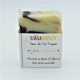 Savon Surgras Bio "JOLI MINOIS" sans parfum peaux fragiles et sensibles - 100g - Câlidoux Calidoux Aroma Cosmétiques - 1