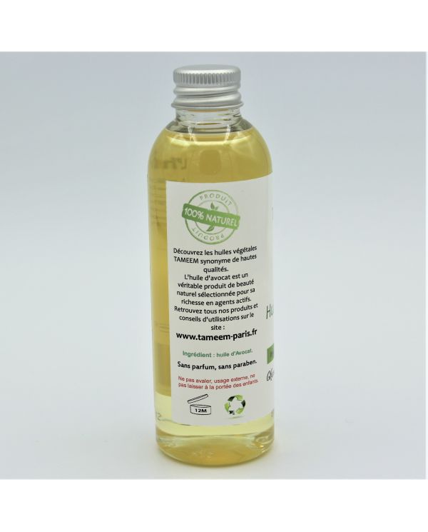 Huile d'Avocat (Avocado Oil) - 100 ml - 100% Naturelle - Tameem