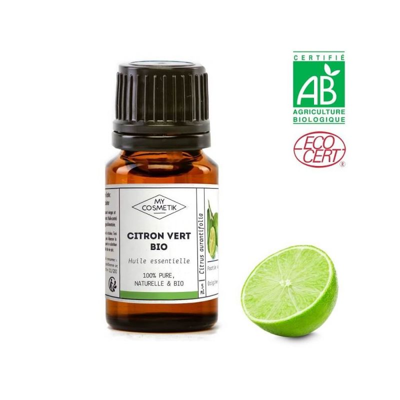 Huile essentielle de Citron vert BIO (AB) 10 ml - MyCosmetik